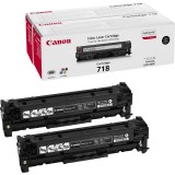 Canon Original 718BK VP (2662B005) Toner Pack Double Noir(e)