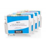 Compatible Epson C13T18164010 / 18 XL Set d'enregistrement d'encre CMYK (4 pièces)