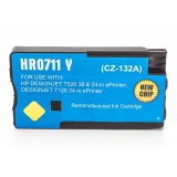 Compatible HP CZ132A / encre 711 Jaune