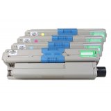 Compatible OKI 44469804 - 44469722 Toner Spar-Set (BK,C,M,Y) 4 pièces